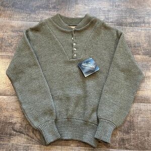 Vintage NWT Remington Knit Henley Sweater